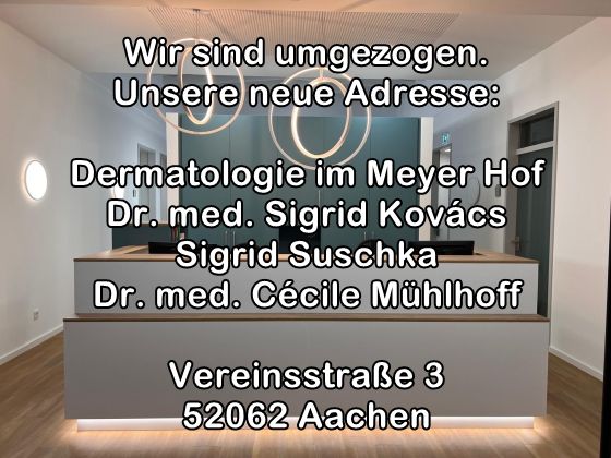 Empfangsbereich Empfang Dermatologische Praxis Aachen